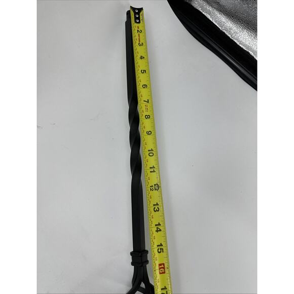 Lot Of 4 Black Wrought Iron Double Twist Basket Pin Top Balusters 44” x 1/2” {C5 - Picture 13 of 16